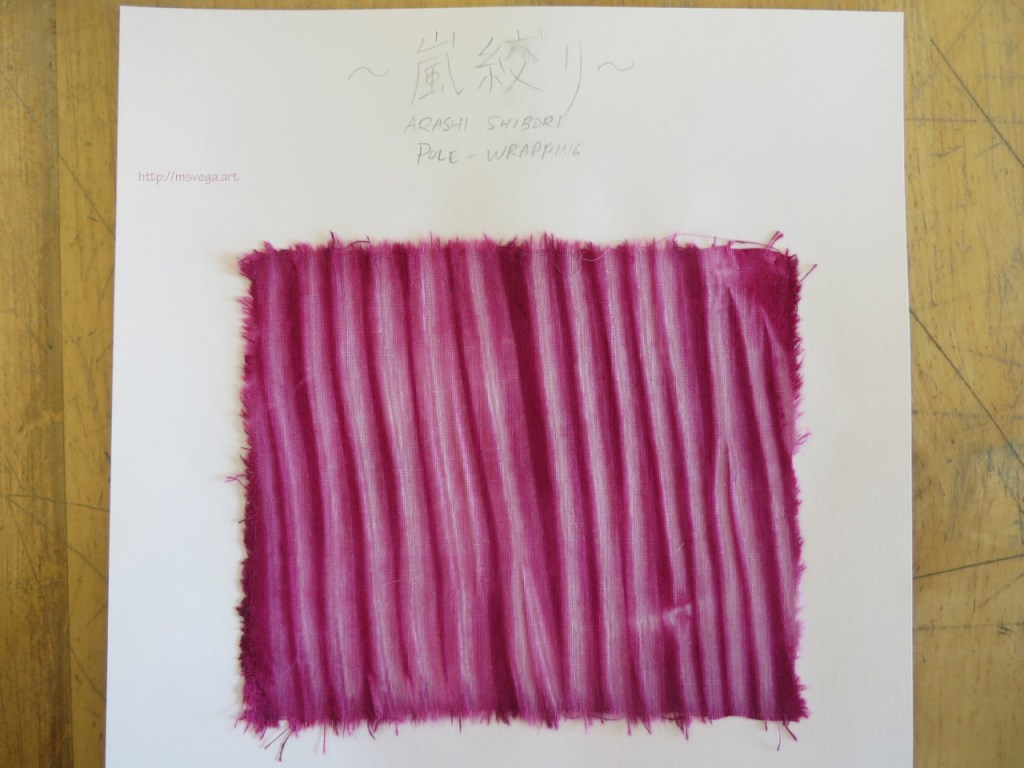 The results of my arashi experiment on rayon.